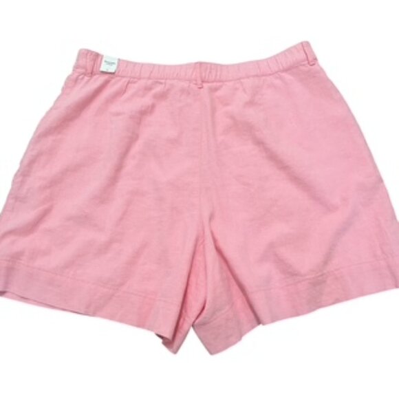 NEW Abercrombie & Fitch Linen Shorts Women’s‎ Size XL Pink Pleated Bermuda NWT - Picture 3 of 10